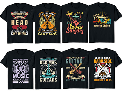 16 Music T shirt Design