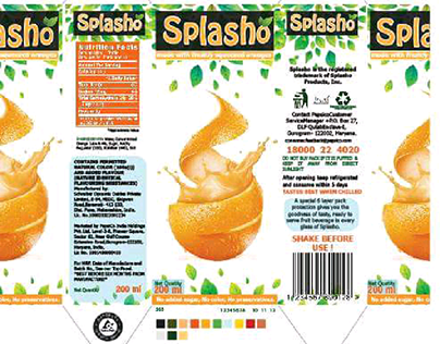 orange juice packaging