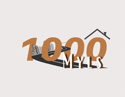 Logo design of a real estate company - 1000 Myls