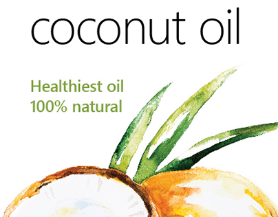 Coconut oil label