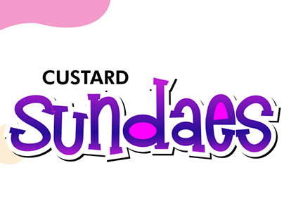 Custard Sundaes | Menu Card