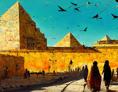 Egyptian Old City AI Imagination