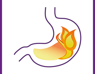 Acid Reflux Poster Design and Animation