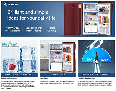 A plus design for Candy Refrigerator
