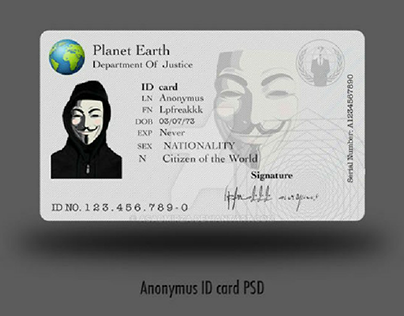 Anonymous ID Card
