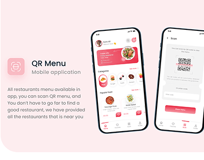 QR Menu ( Mobile application)