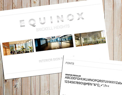 Equinox Interior Signage