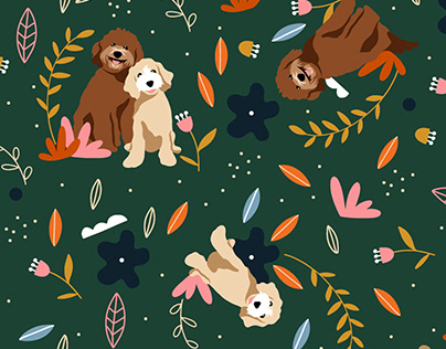 Pattern design for the Doodle Pals brand