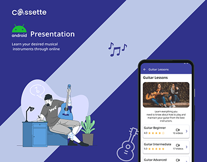 Android presentation - online music learning app