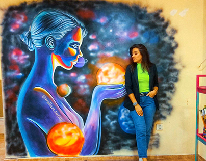 Galaxy mural