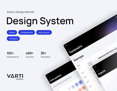 Project thumbnail - Design System : UI/UX Design | Design Library