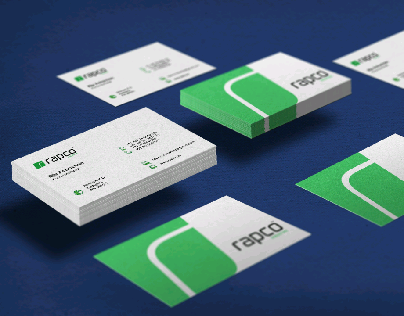 Business card with modern Icons