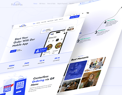 Point of Sale Website Home Page Ui Design