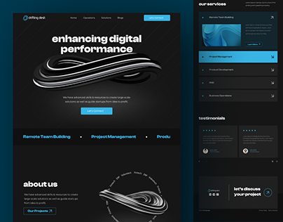 Drifting Desk Website UI Design | UI/UX Design
