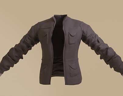 High poly jacket sculpt