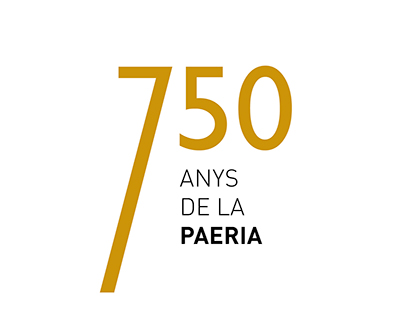 Identitat visual dels 750 anys de la Paeria de Lleida