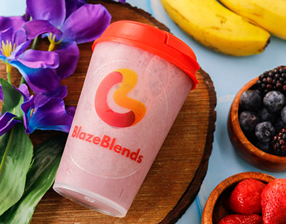 Protein Smoothies Brand photography for Blaze Blends
