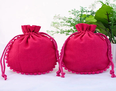 Buy Customizable Cotton Pouch For Jewelry Packaging