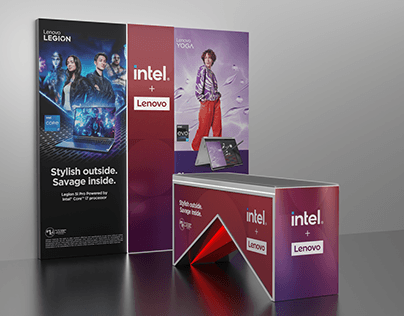Lenovo + Intel Wall and Table branding