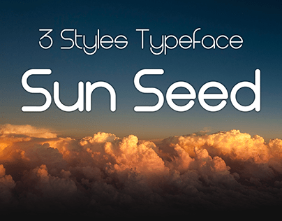 Sun Seed | 3 Styles Free Typeface