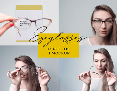 Eyeglasses Magic Bundle: 13 photos + 1 mockup