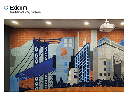 Exicom - Office mural