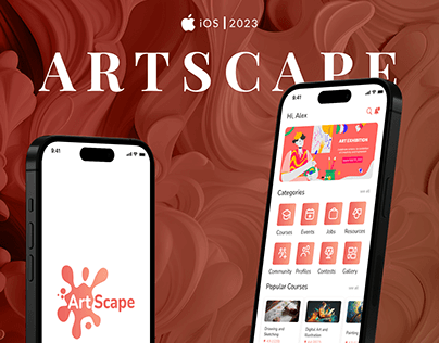 iOS UI Presentation - ArtScape (Artist's App)
