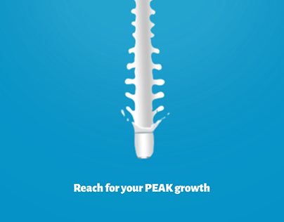 Creative Peak milk ad