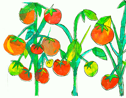 Google doodle concept art La Tomatina