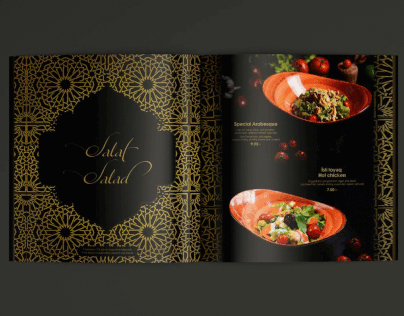Menu Design for Arabesque Restaurant