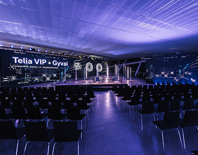 Set design and digital content for Telia conference'22