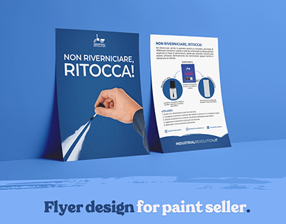 Flyer design for Italian Industrial Pa﻿int Seller