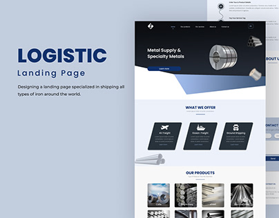 Steel Logistic Landing Page