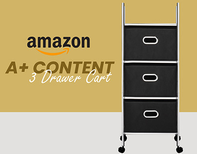 Amazon A+ Content for 3 Drawer Cart