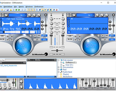 eJay DJ Mixstation 4 Reloaded - Main Screen