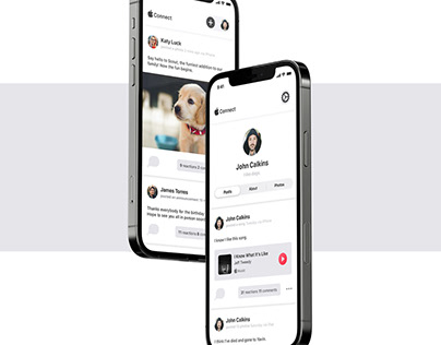 Apple Concept: Apple Connect Social Media