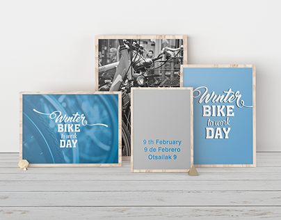 Winter Bike to Work Day | lettering