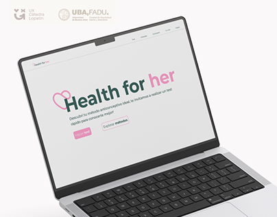 Project thumbnail - Health for her | Diseño de interfaz digital UX / UI