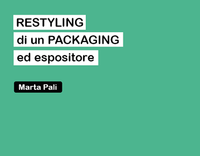 Restyling di un packaging ed espositore