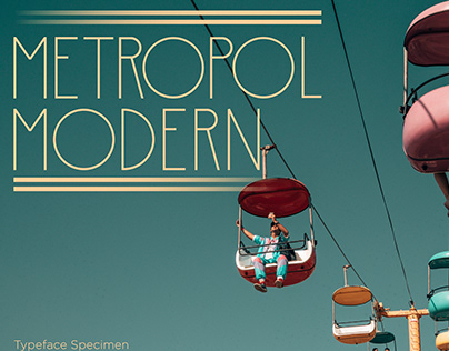 Metropol Modern Typeface