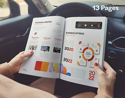 Business Proposal Brand A4 Magazine Design