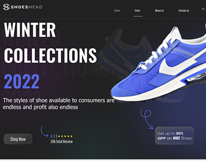 Shoes Website | Landing Page | UI Design