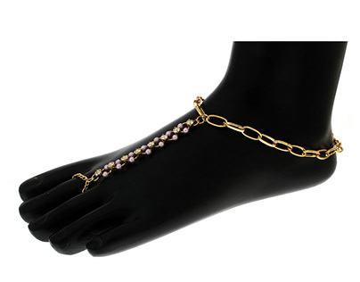 Buy anklets designs online at Anuradha Art Jewellery