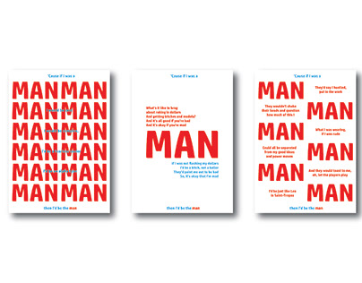 Typography Poster- THE MAN
