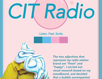 CIT Radio Station Branding Poster