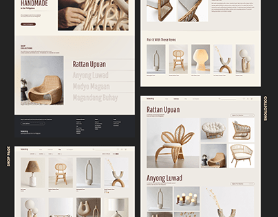 Kasang, modern furniture webstore design