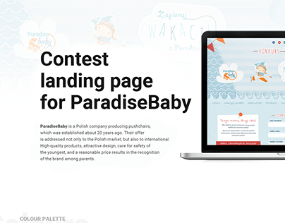 Contest landing page for ParadiseBaby