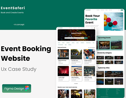 Event Booking Website UX Case Study