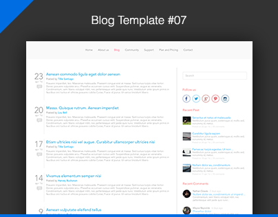 WordPress Blog Template #07