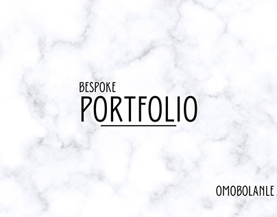 Project thumbnail - Bespoke Fashion Portfolio 2021